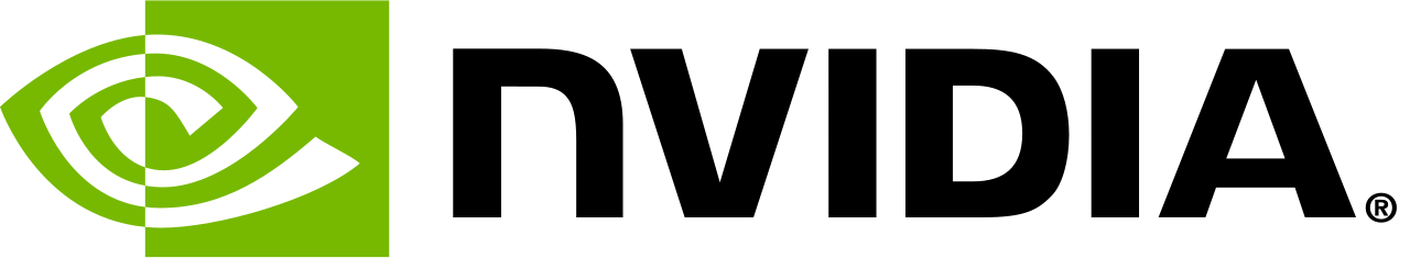 Official NVIDIA logo, manufacturer of the hardware on which TensorRT-LLM extracts maximum LLM inference performance with optimised CUDA kernels and native FP8