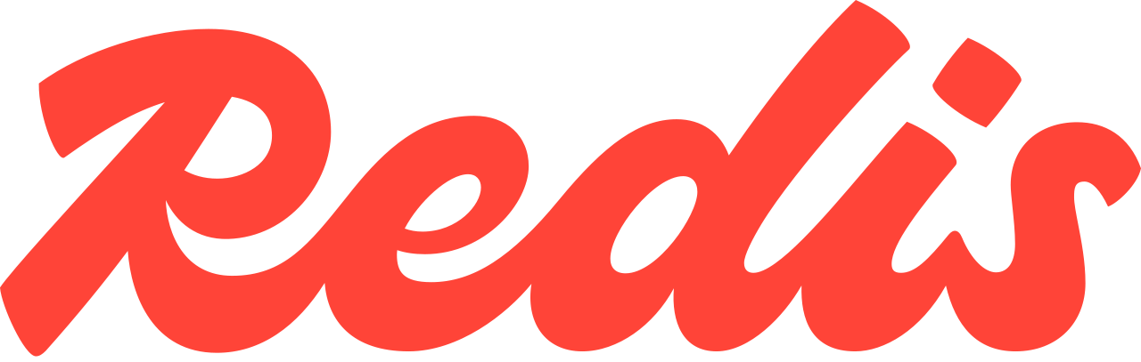 Redis official logo, the in-memory store whose TTL design and invalidation are the most critical aspects for hit rate