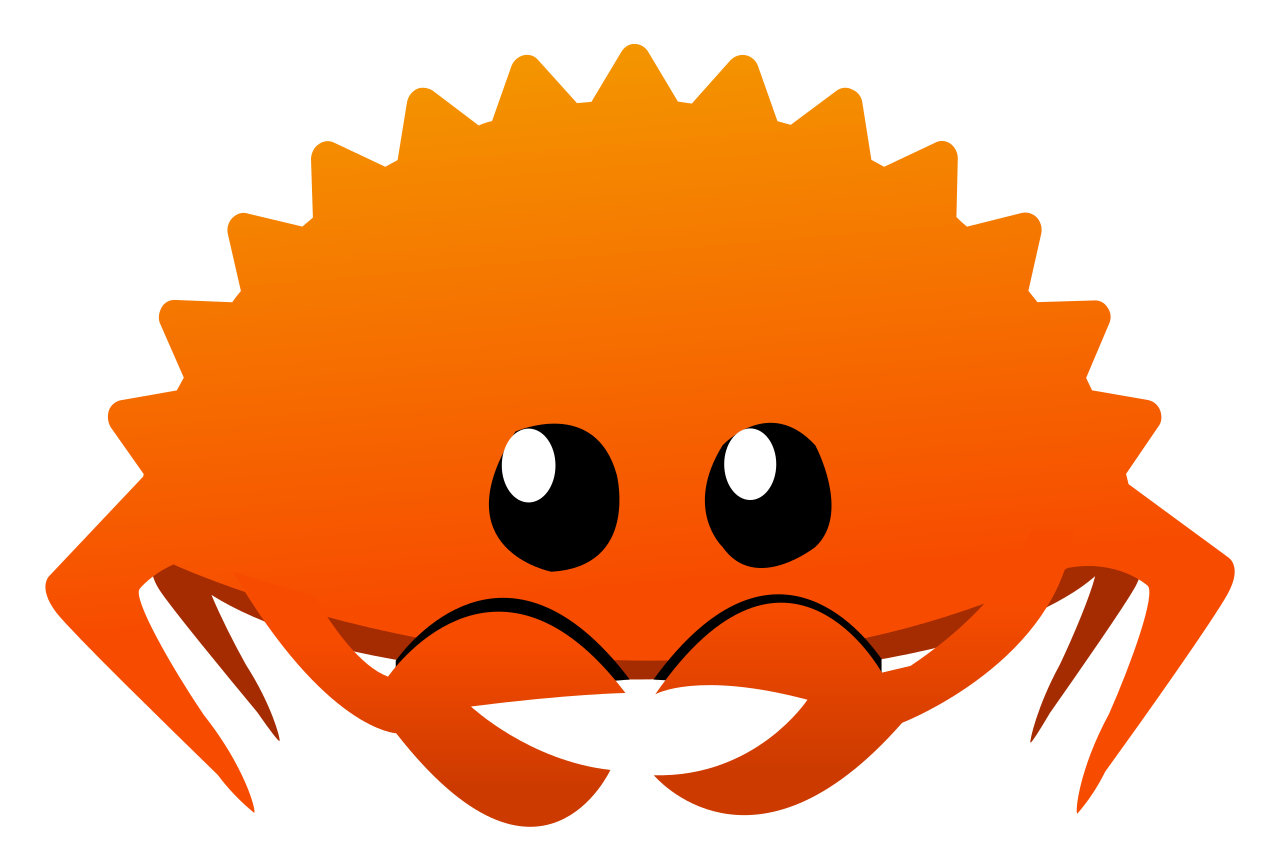 Ferris, the orange crab mascot of the Rust community, symbol of the language whose 1.75 and 1.76 versions complete async fn support in traits and add convenience utilities to the standard library