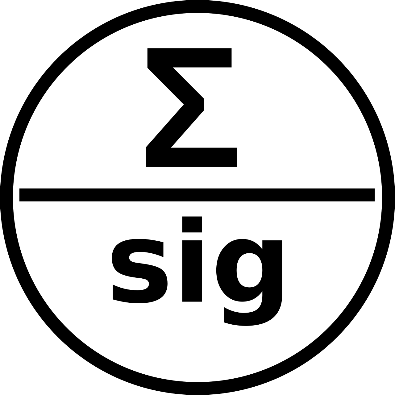Symbolic representation of a neuron with sigmoid activation function
