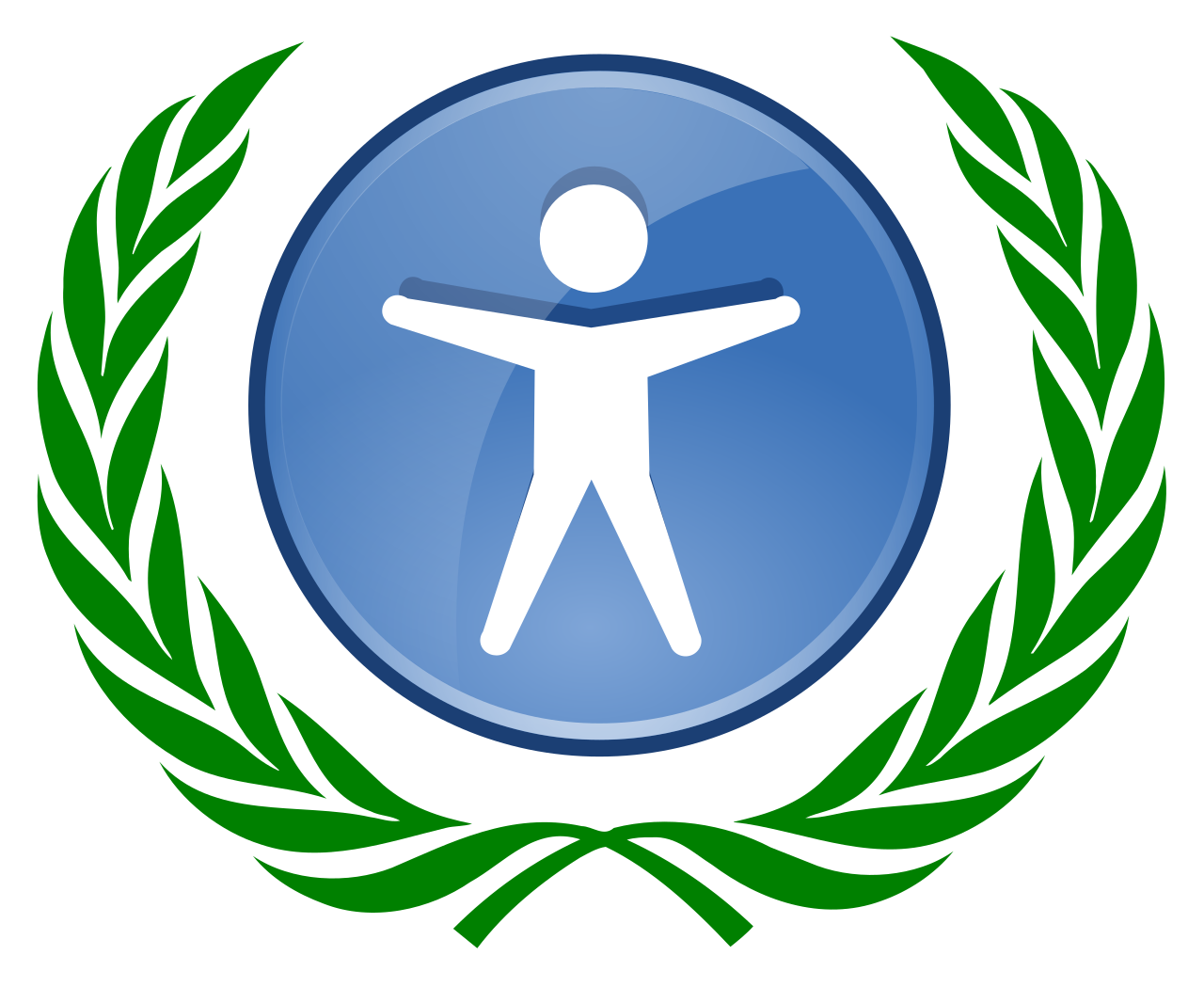 Web accessibility laurel, symbol of real WCAG standard compliance that accessibility overlays promise to achieve with one line of JavaScript but which the disabled user community and European regulators reject as a sufficient solution